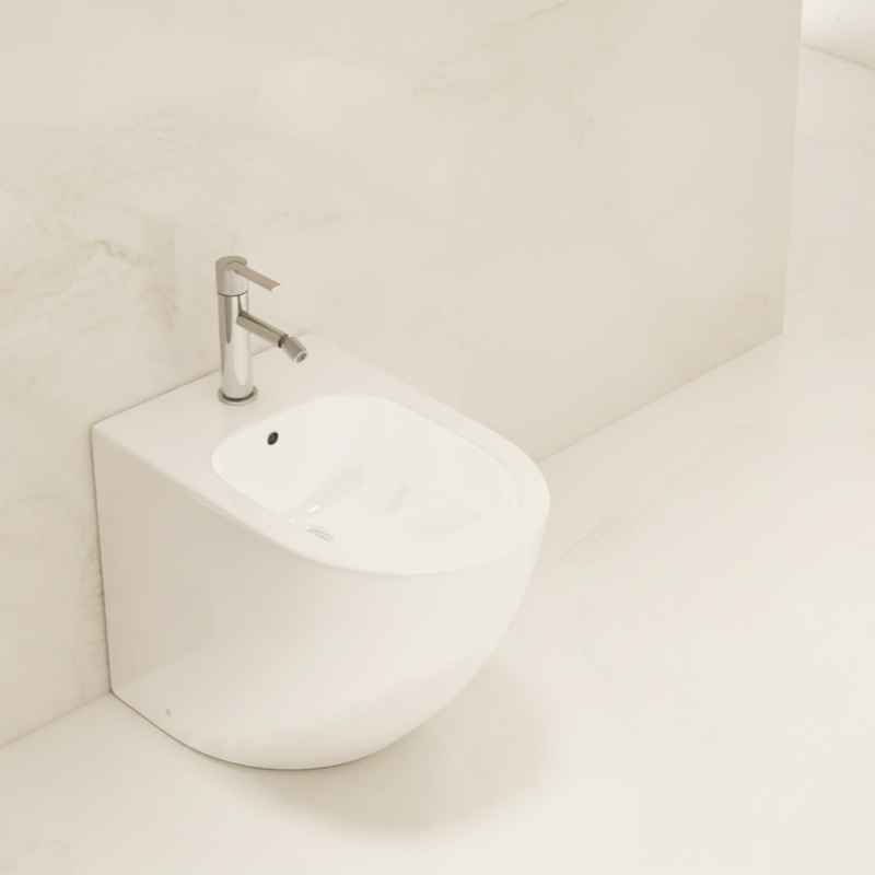 Bidé de chão encostar à parede design ovalizado Bold