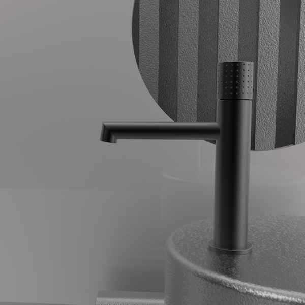 monocomando lavatório banho preto mate arquitetura