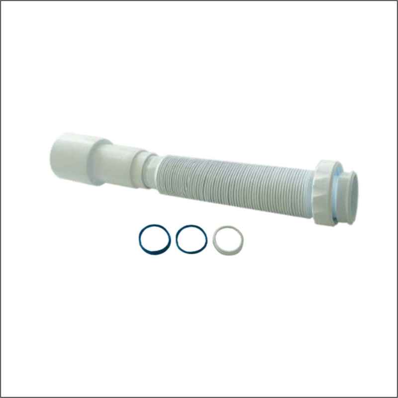Tubo extensível articulado 1 1/4 (32/40mm - 750mm) pvc branco