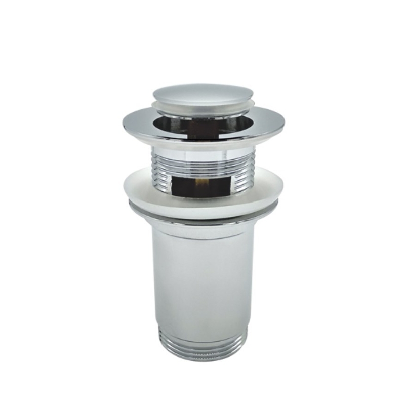 valvula click-clack universal longa latão cromada taco pequeno